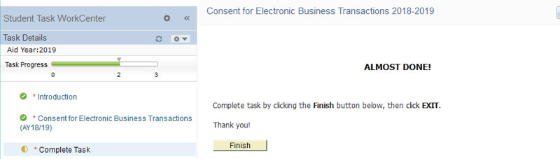 Fourth screenshot of E-Consent Process